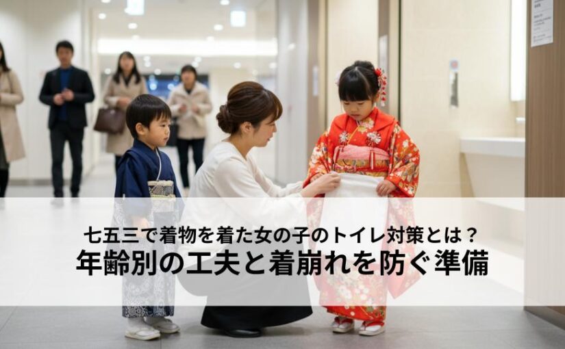 七五三で着物を着た女の子のトイレ対策とは？年齢別の工夫と着崩れを防ぐ準備