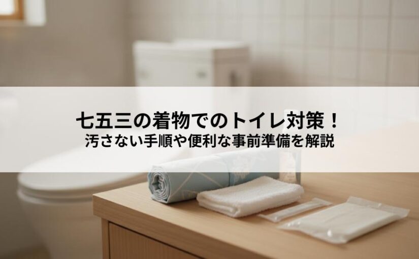 七五三の着物でのトイレ対策！汚さない手順や便利な事前準備を解説